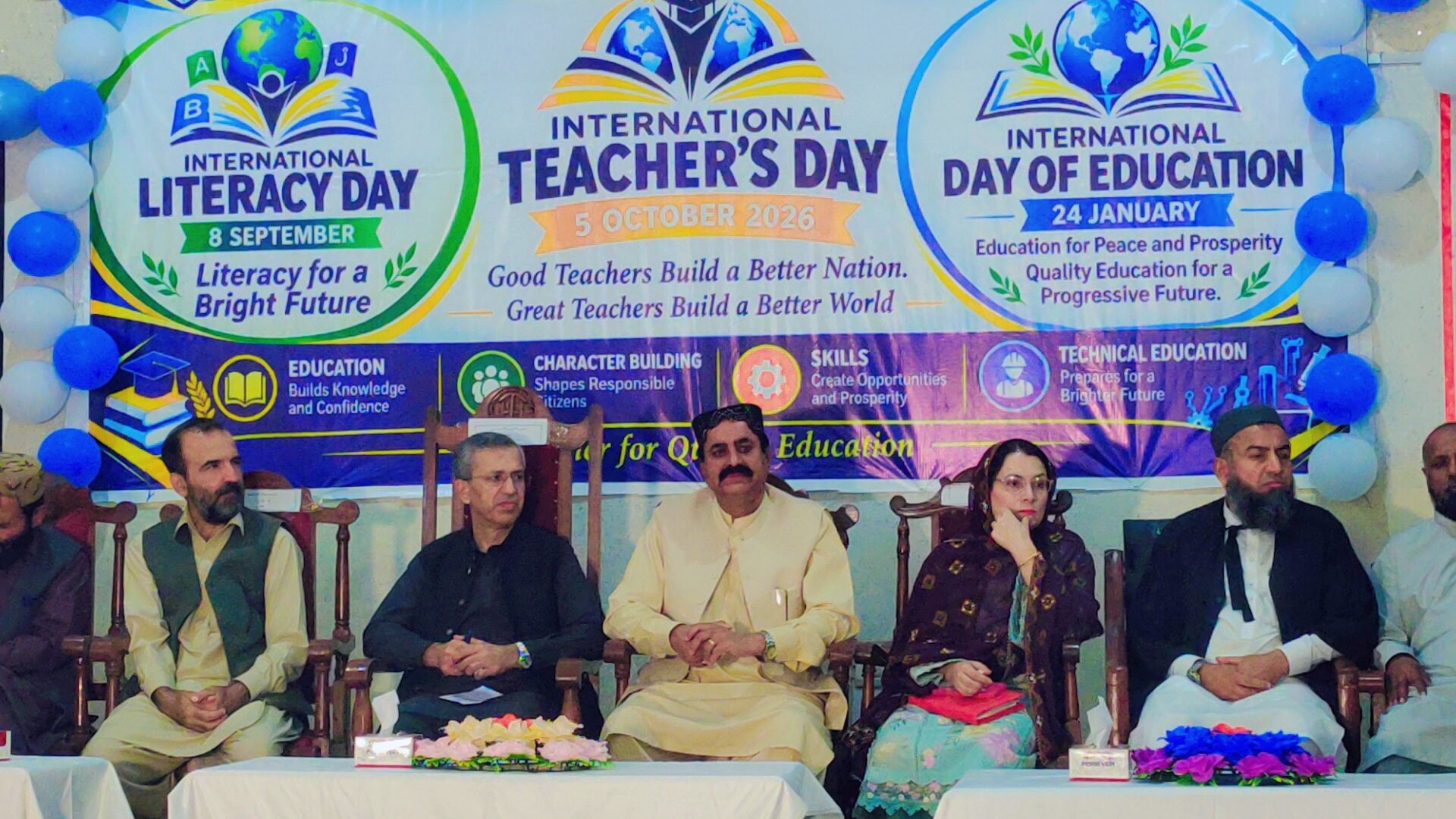 Secretary SED Lal Jan Jaffar as Chief Guest at GTMS Quetta